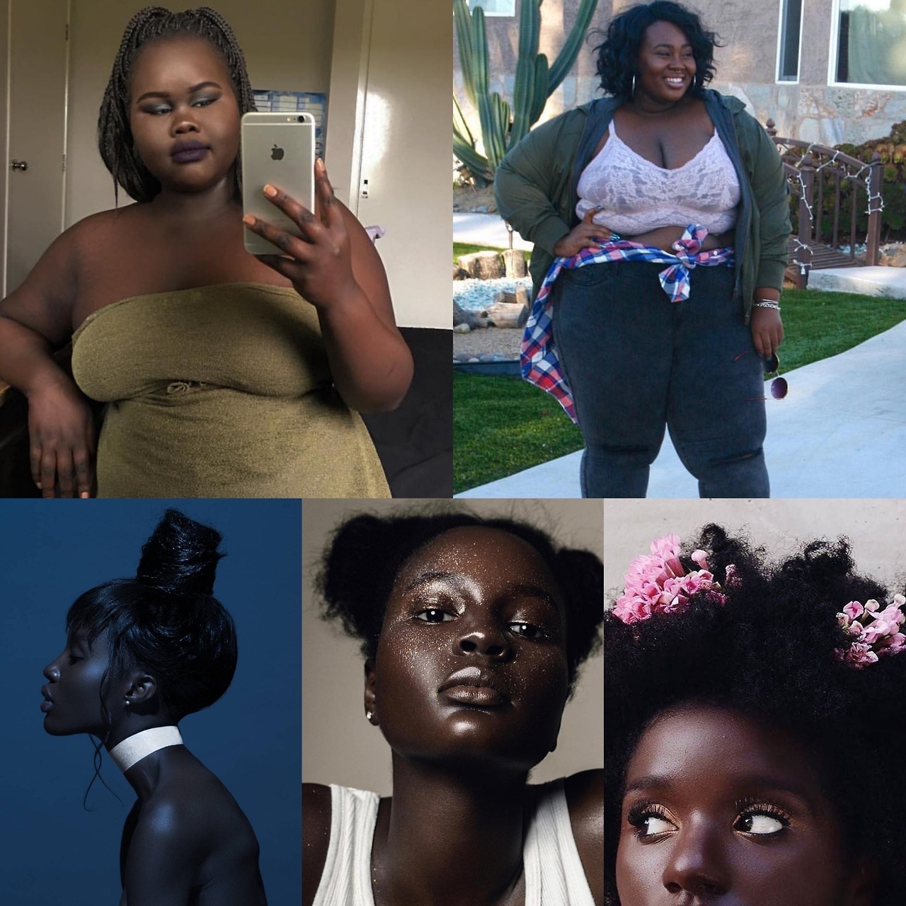 vanillascentedthot:Dark skin beauties. 🌟