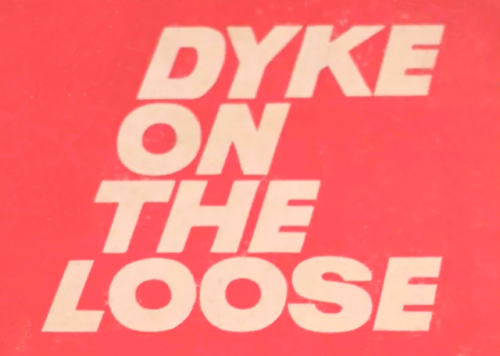 from the cover of the lesbian pulp novel dyke on the loose by curt allen, 1969