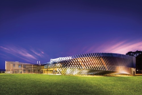 Trinity Anglican School by Charles Wright ArchitectsSteel channels act as a sunshading device while 