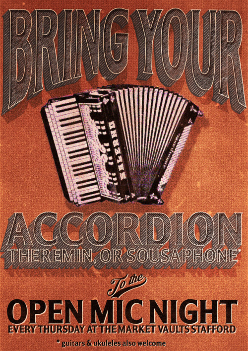 16/11/17 - I love the look of accordions, so I’ve been wanting to use one for a while (as an aside I