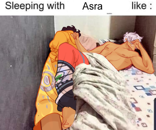 bastart13: I imagine the apprentice goes to sleep alone to wake up like this a lot when Asra gets ba