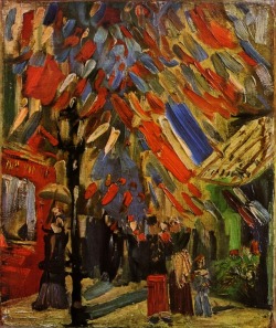 Artist-Vangogh:  The Fourteenth Of July Celebration In Paris, 1886, Vincent Van Goghmedium: