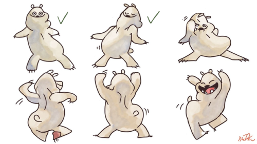 k-eke:Have a happy polar bear :)It’s a WIP by the way :)Four more poses to go ^^