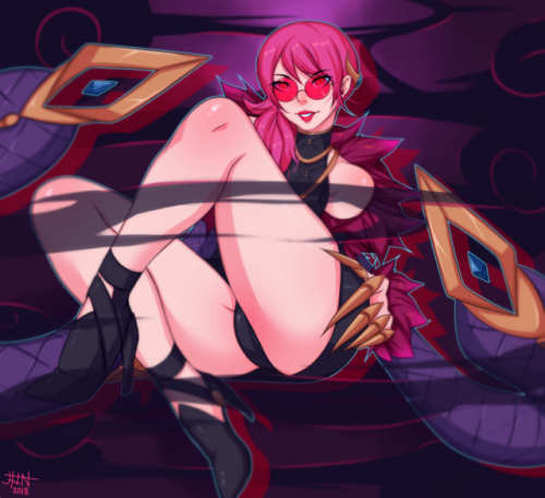 5-ishart: K/DA Evelynn for Patreon. $4+ patrons have access to the NSFW variants. :) Support Me | Co