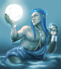 mintyskulls:  Saix as some kind of moon god