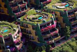opticallyaroused:  A botanical apartment complex in Thailand 