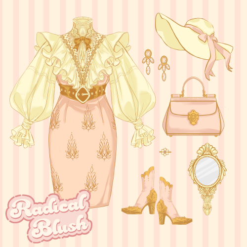 radicalblush:I think I love drawing clothes more than sewing them XD, but only by a little. I can ce