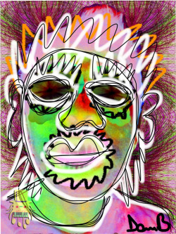 Punked - 2013 - Digital Portrait On Ipad The Lab Of Anomalies On Behance : Http://Www.behance.net/Gallery/The-Lab-Of-Anomalies-(Humble-Beginning)/2261704