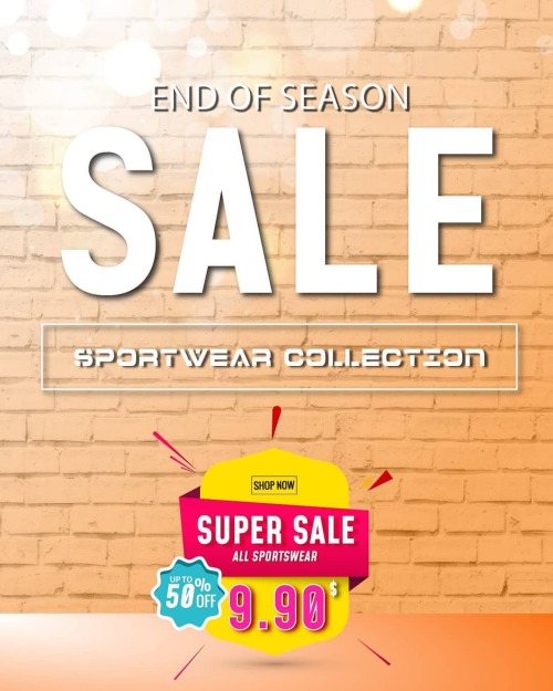 Super season sale on R2LFashion.ComAll sportswear - $9.90https://www.r2lfashion.com/collections 