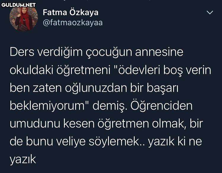 gerçekten yazık Fatma...