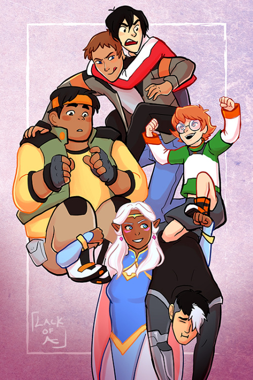 lackofa:Team Voltron and the lady that holds them all up.