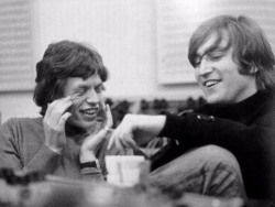 soundsof71:  Mick Jagger drops in on John