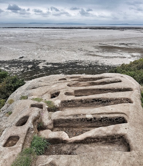 8th Century CE Rock Cut Graves and St. Patrick’s Chapel, Heysham, Lancashire, 6.8.18.This rocky head