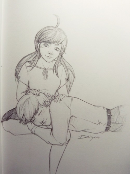 His Hair Is Slowly Getting Messy From Her Stroking