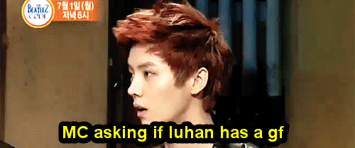 gayyaoibl:When Lu is asked if have a gf