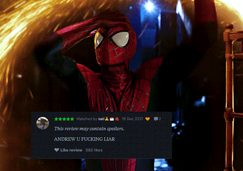 SPIDER-MAN: NO WAY HOME (2021) + Letterboxd Reviews (Andrew Garfield Edition)