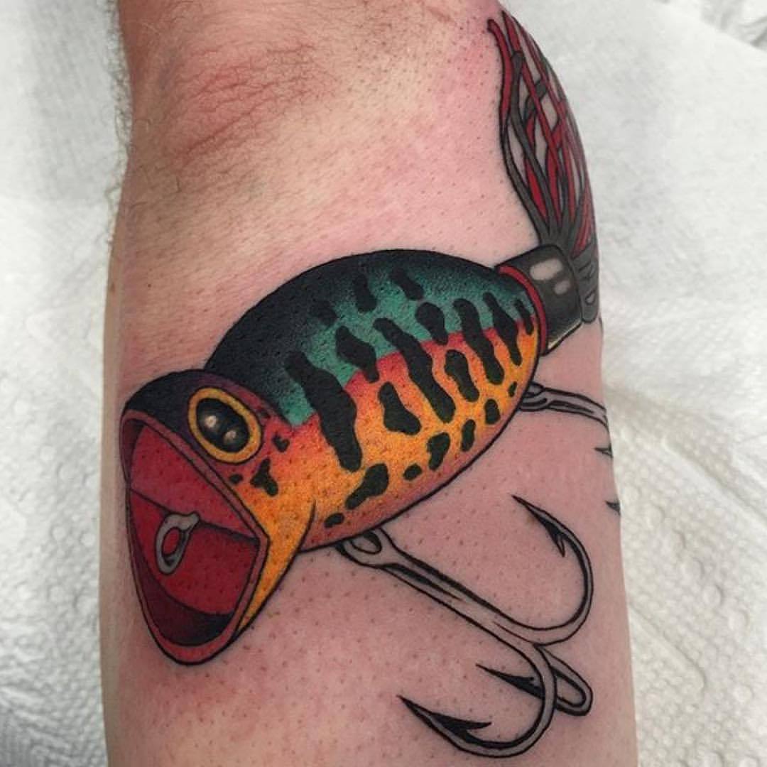 fishing lure tattoo by GrizzlyGreenEyes on DeviantArt