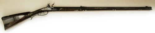 Contemporary made flintlock long rifle crafted by Frank Bartlett.  Featured at the 2011 Contemporary