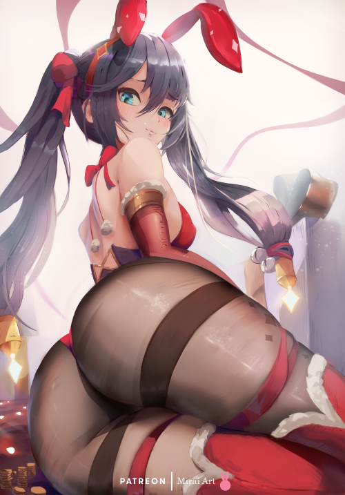 Christmas Bunny Mona ♥if you like my work and wish to support me, i try offer lots of cool rewards o