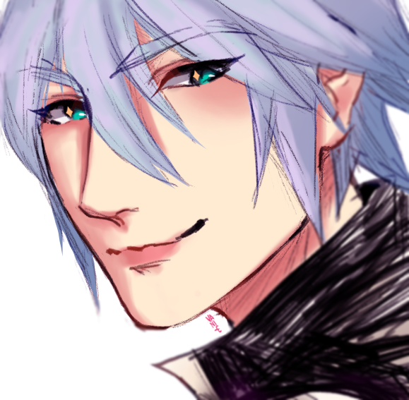 vani-e:  ｓｍｉｌｅI love drawing Riku so much. He is so handsome damn!!