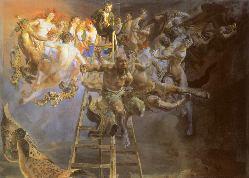 artist-malczewski: Vicious circle, 1897, Jacek MalczewskiMedium: oil,canvas