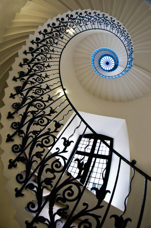 The Tulip Stairs by Martin TurnerThe Tulip Stairs, inside the Queen’s House, Greenwich Park in