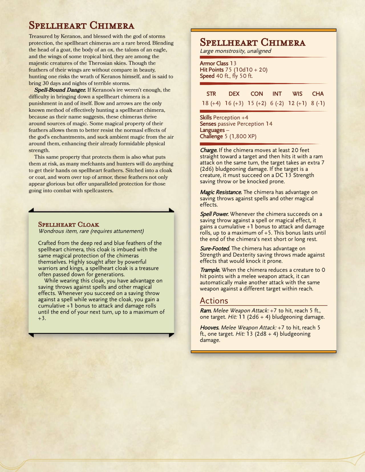 chimera 5e chimera 5e