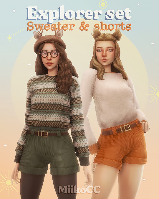 miiko — Explorer set 🦊 Sweater & shorts