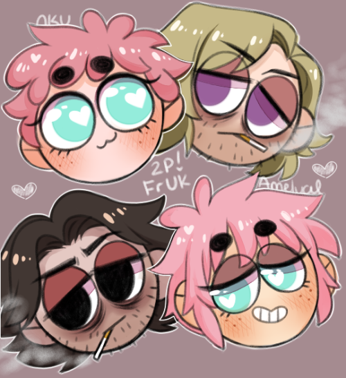 amelval:A Collab with my GF! 2p FrUk galore man for all ya’all FrUk needstop Oliver and François are