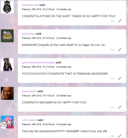 Thank you so much you guys ;uuuu; I’m really