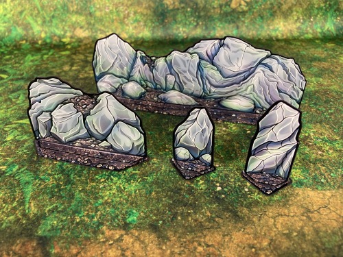 Added the files for these Modular Rock Formation “wall” props to the Printable Hero