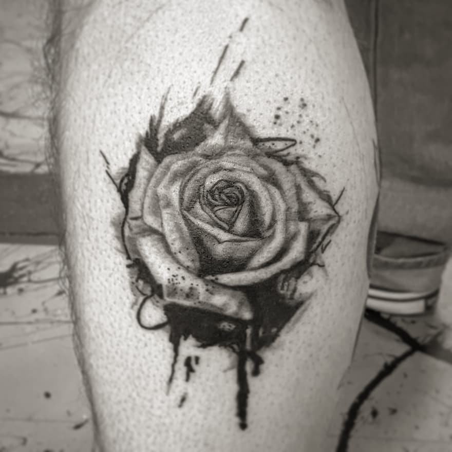 The Brook Tattoo on X: Another stunning #rose #tattoos by Jimbo.  #trashpolka artist in #Minnesota #Minneapolis  / X