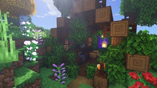 Minecraft Nether Portal Design Inside A Fallen Tree Trunk