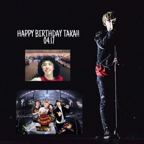 HAPPY BIRTHDAY TAKA!! Hope today it’s a good day for you! ^-^ 16-04-2018