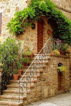 tassels:  Doorway in Tuscany, Italy 