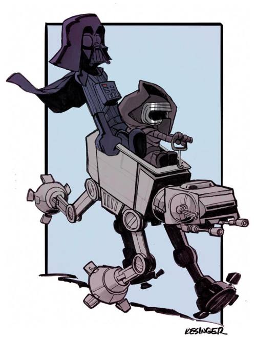 xombiedirge:    Star Wars/Calvin and Hobbes Mash ups by Brian Kesinger   