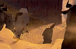 sabrehours:  The wildebeest stampede took Disney’s CG department approximately