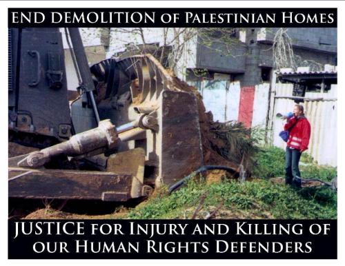 momo33me:  Rachel Corrie - April 10, 1979 - March 16, 2003We remember Rachel.We remember Gaza.We remember our friendsin the Palestine We hold in our hearts those throughout the world who yearn for peace with justice.We reach out to join hands with those