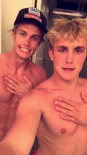 guytography:  Jake Paul & Neels Visser Shirtless 