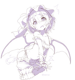 remilia scarlet (touhou) drawn by kedama