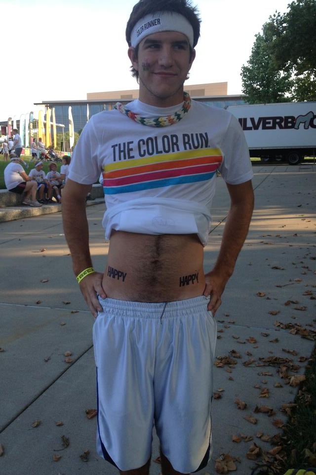 the-uppity-b:  color run today and I am happy happ 