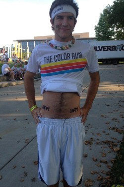 the-uppity-b:  color run today and I am happy