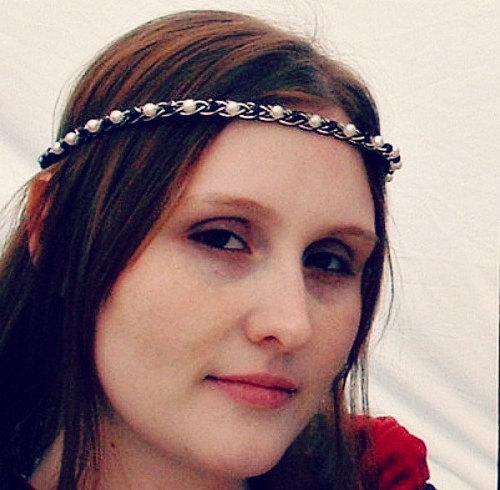 Celtic Boho Wedding Headband Circlet in Custom Colors by PernCirclets (65.00 USD) http://ift.tt/1vqD