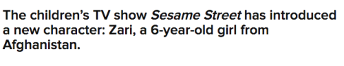 buzzfeeduk:“Sesame Street” Has A New Muppet In Afghanistan Who Promotes Girls’ Rights