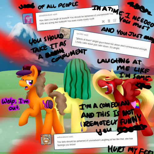 asklovelylaughter:  I’m running and you can’t stop me.  What Lovely no! D=