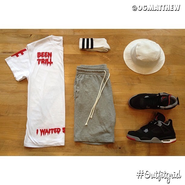 outfitgrid1:  Yesterday’s top #outfitgrid is by @ogmatthew. #BeenTrill #Tee, #HM