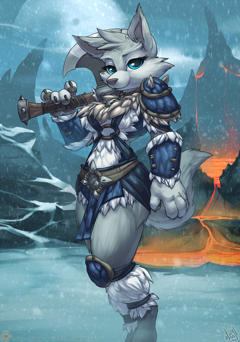 Frost WolfI actually did this before the previously posted Feline Familiar. I was