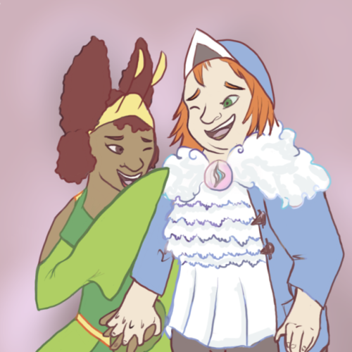 Happy Halloween from my favorite Wondergays! They just so happen to be dressed up as their patronus 