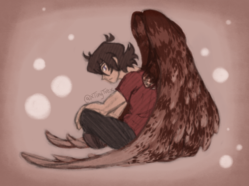 blurry-arts: Avian Keith inspired by the fic Watercast by fishwrites ;u;