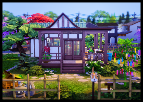 harinezumi-sims:Decorated this cutteee house by @teekalu because I’m in the mood for anything 